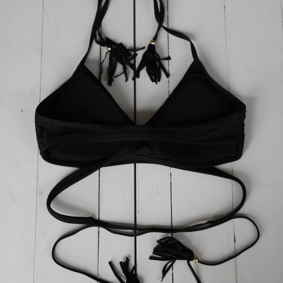 Black Multi-Way Cross Body Bikini Top, Abercrombie & Fitch - Picture 4 of 6